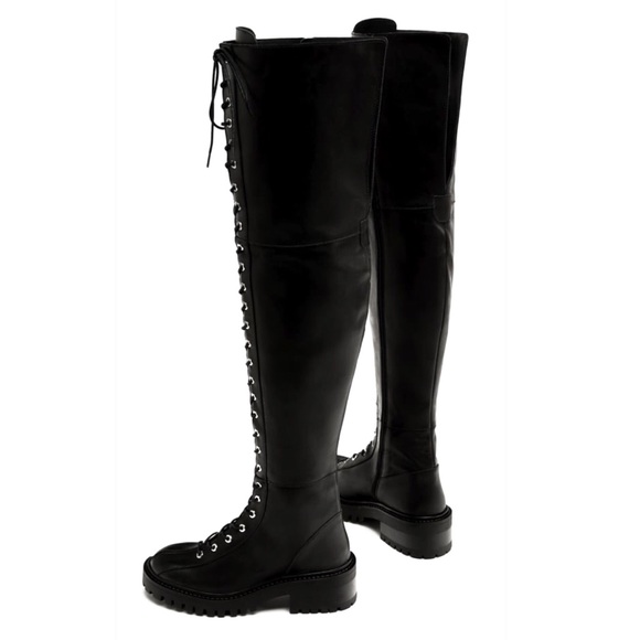 Zara over-the-knee lace up boots - Picture 2 of 8